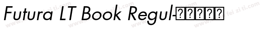 Futura LT Book Regul字体转换